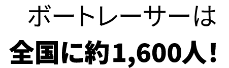 ボートレーサーは全国に約1,600人!